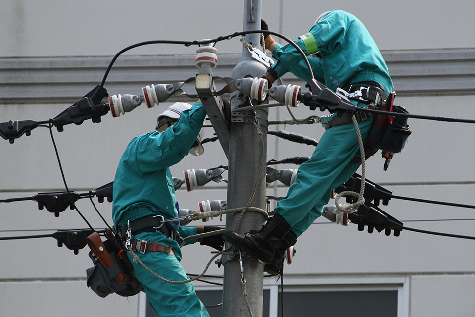 電気通信工事現場のイメージ